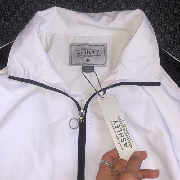 White Original Ashley Bomber Jacket By 26 International - Picture 2 of 6